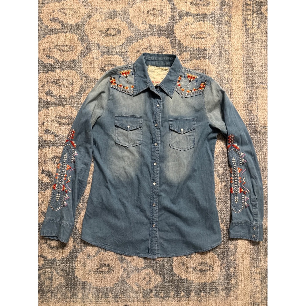 Johnny Was Kresley Western Shirt Size Small Great Condition